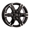 Alutec TITAN DIAMOND 7x16 PCD6x114.3 ET45 DIA66.10 Black Front Polished (74985494)