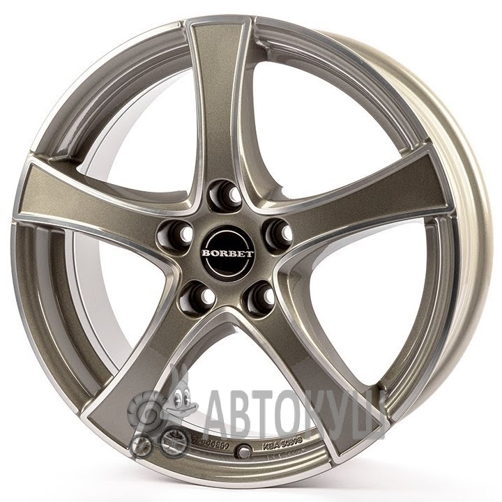 Borbet F2 7,5×18 5×114,3 ET45 DIA60,1 GSP
