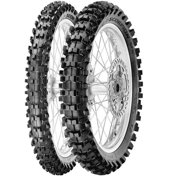 PIRELLI 70/100-19 SCORPION MX32 MID SOFT 42M TT PRZÓD DOT 08-22/2026