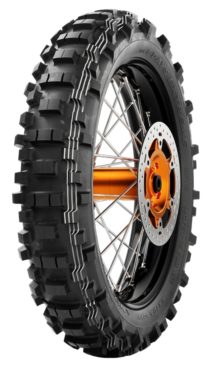 METZELER 140/80-18 MCE 6 DAYS EXTREME EXTRA SOFT 70M NHS TT M/C M+S TYŁ DOT 17/2026