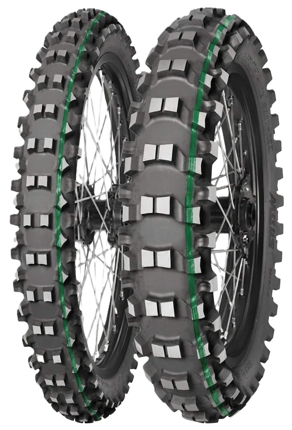 MITAS 110/100-18 TERRA FORCE-EX SM SUPER LIGHT (TECHNICAL ENDURO) (ZIELONY PASEK) 64R TYŁ TT DOT 12/2026 (zamiennik : 70000217)