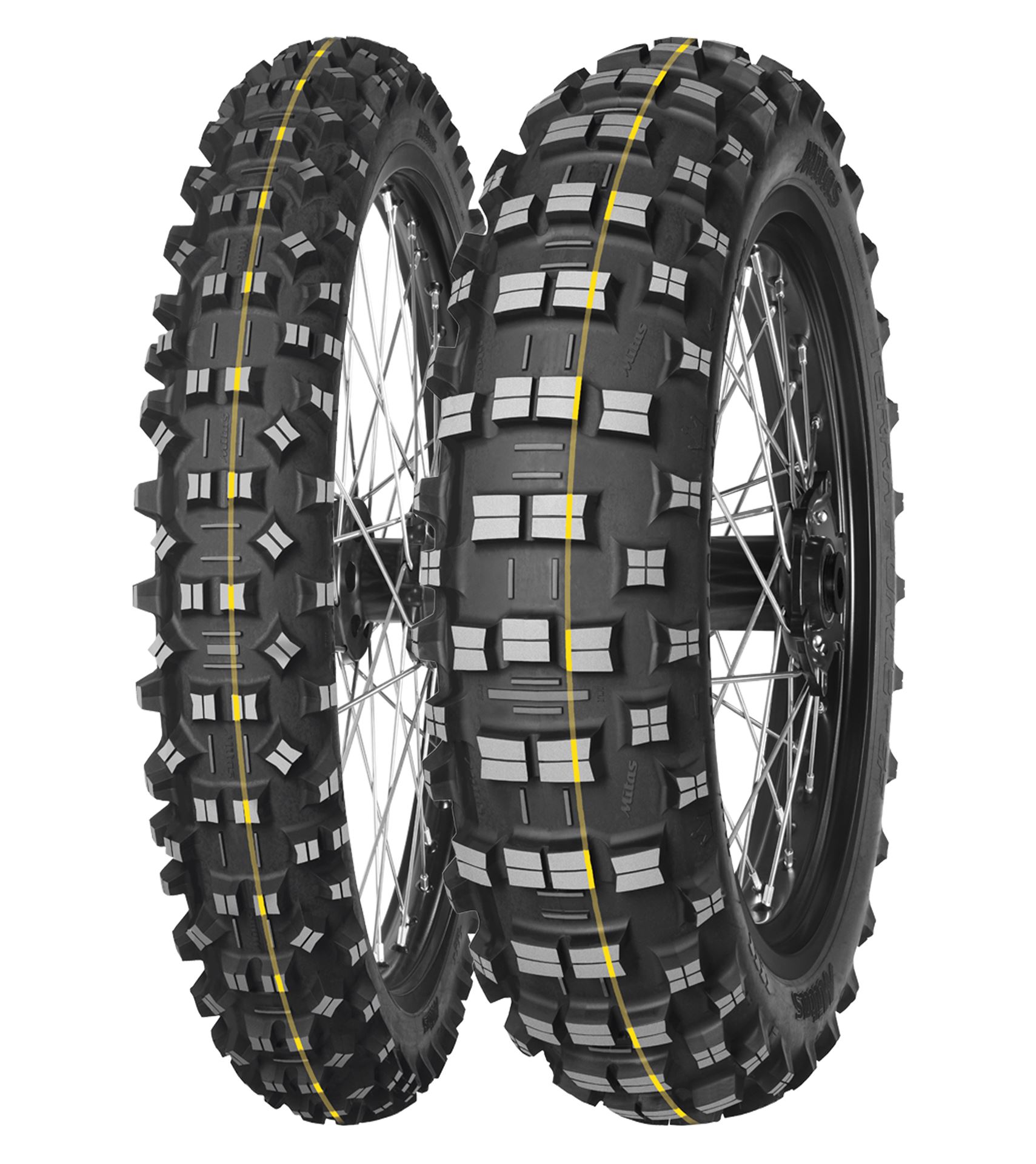 MITAS 120/90-18 TERRA FORCE-EF SUPER 65R TT TYŁ (ŻÓŁTY PASEK) DOT 13/2026 (ZAMIENNIK:70000179,70000202)