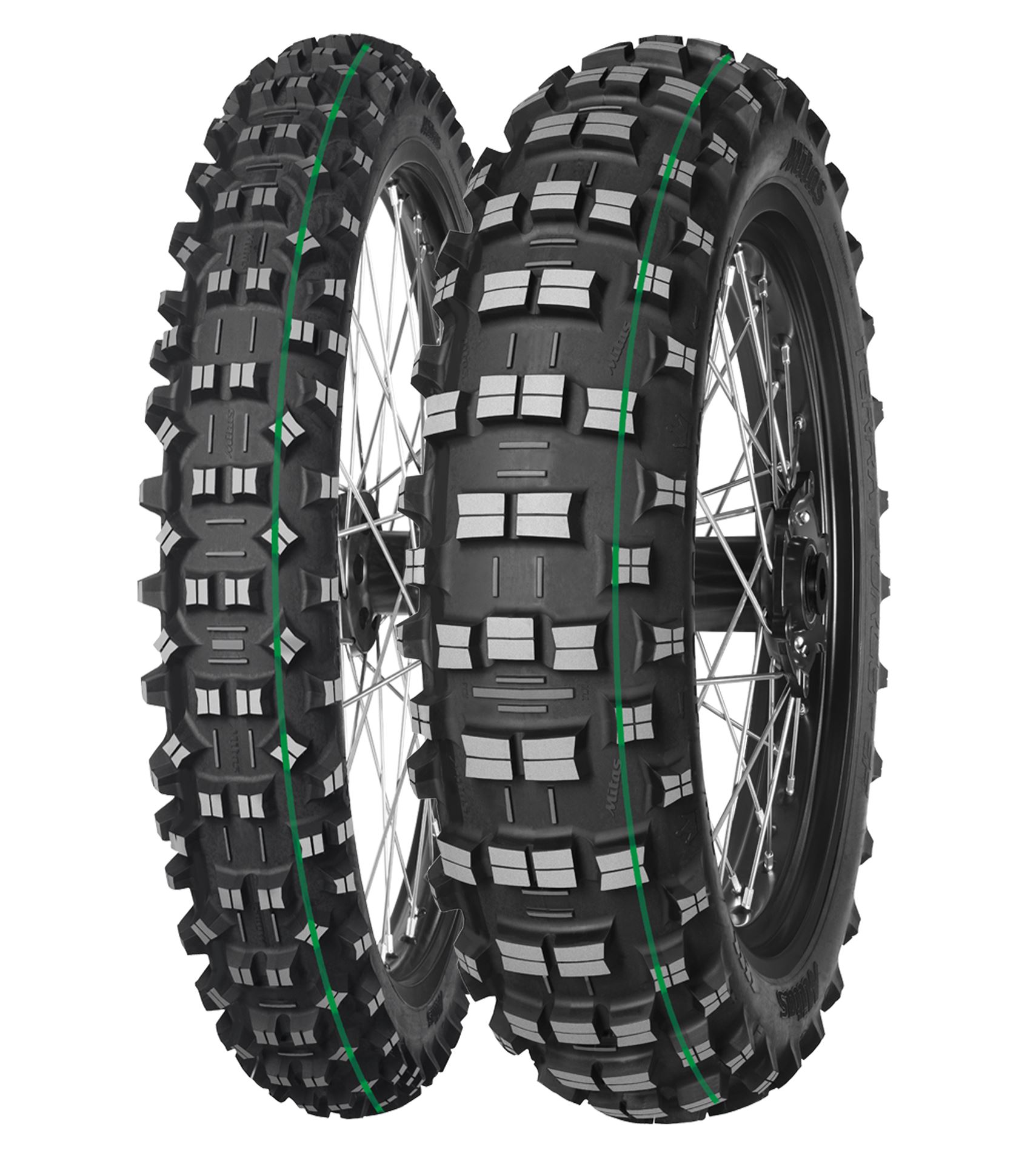 MITAS 140/80-18 TERRA FORCE-EF SUPER LIGHT 70R TT TYŁ (ZIELONY PASEK) DOT 23/2026 (460071) (zamiennik:70000199)