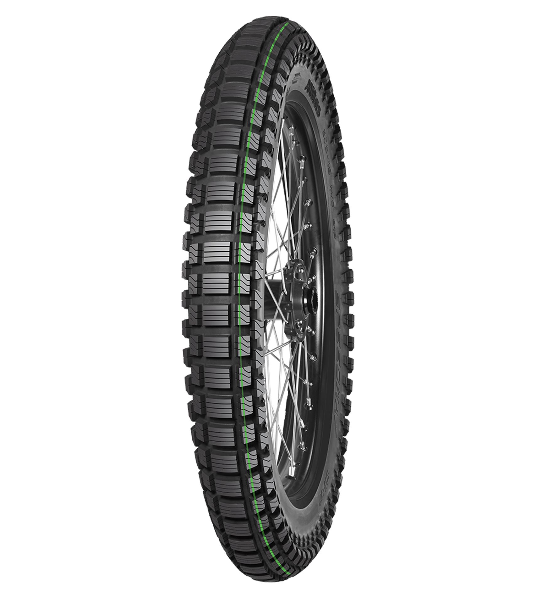 MITAS 3.75-19 SPEEDWAY SOFT 61P TT NHS (ZIELONY PASEK) TYŁ DOT 2025 (DOT:XVDP/JXDP) (ZAMIENNIK:70000343)
