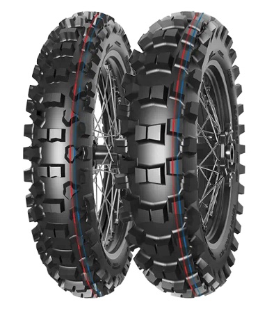 MITAS 90/100-12 TERRA FORCE-MX IT PIT CROSS (CZERWONO-NIEBIESKI PASEK) 46M TT TYŁ DOT 2025 (DOT:JXDP/XMDP/JMDP/XODP/JJDP/XJDP) (ZAMIENNIK:70000999)
