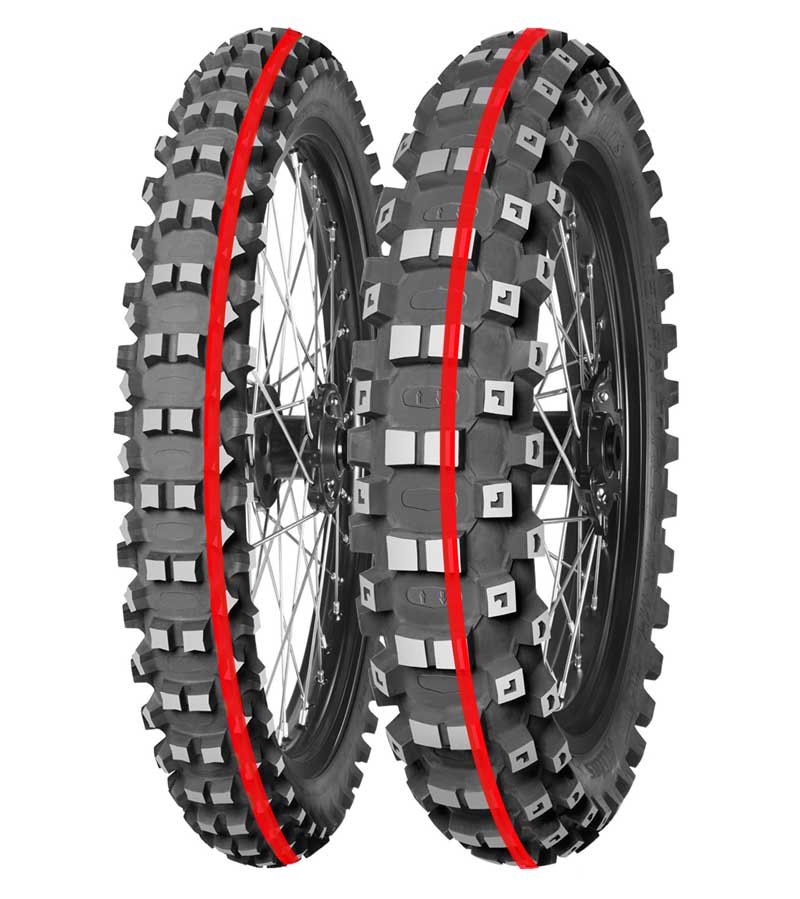 MITAS 90/100-12 TERRA FORCE-MX MH PITCROSS MEDIUM HARD 46M NHS TT TYŁ (CZERWONY PASEK) DOT 2025 (DOT:JMDP) (460057) (zamiennik:70000361)
